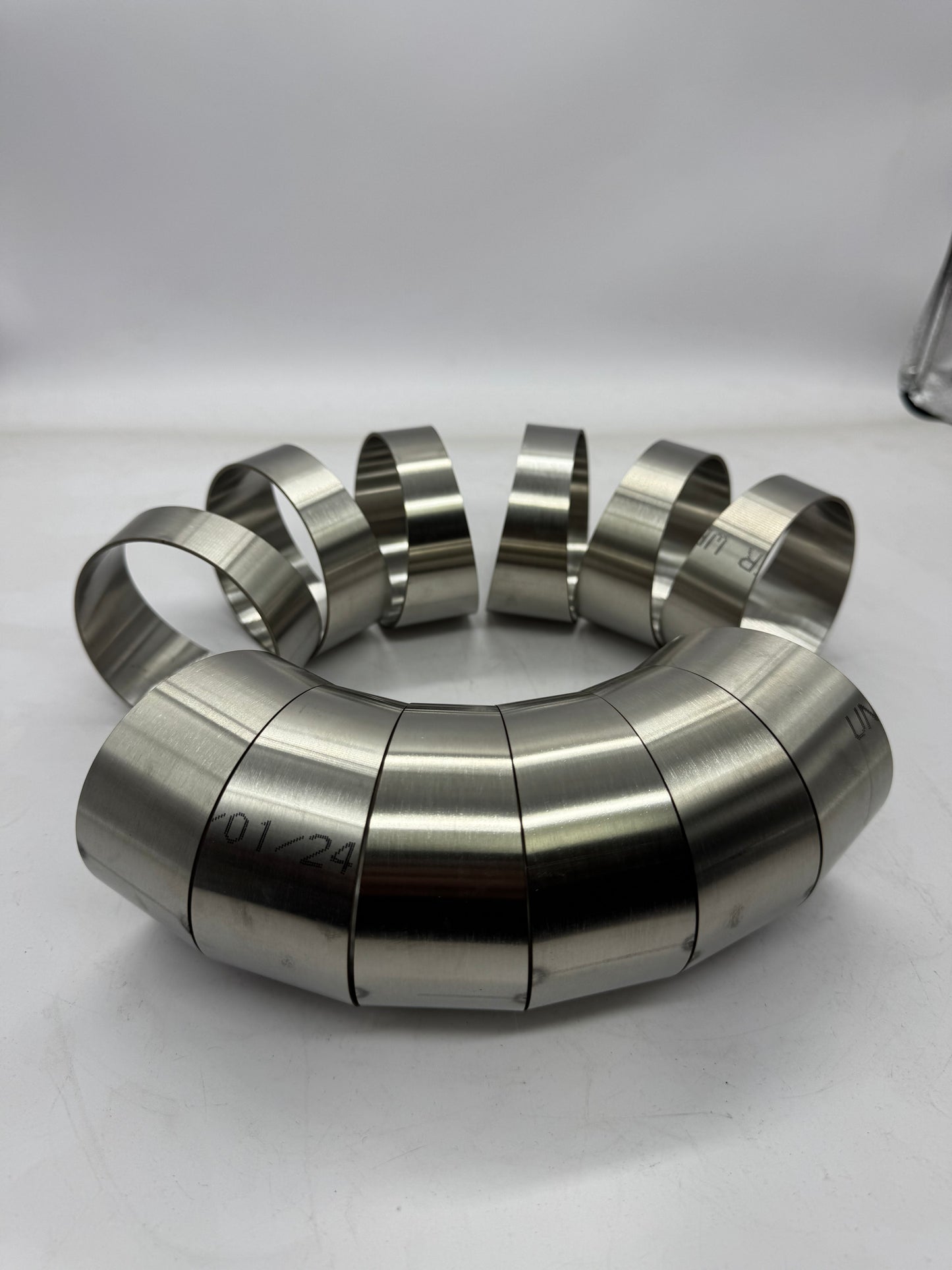 3" Bulk Pie Cuts - 4x 90 Deg Elbows (24 Pieces)  - Loose Radius - SS 304 .065" Wall  -