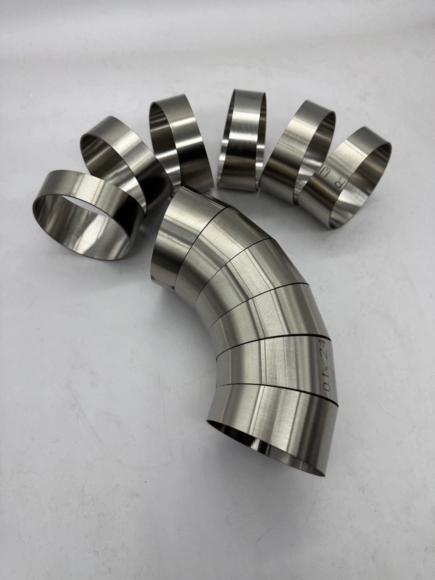 3" Bulk Pie Cuts - 4x 90 Deg Elbows (24 Pieces)  - Loose Radius - SS 304 .065" Wall  -