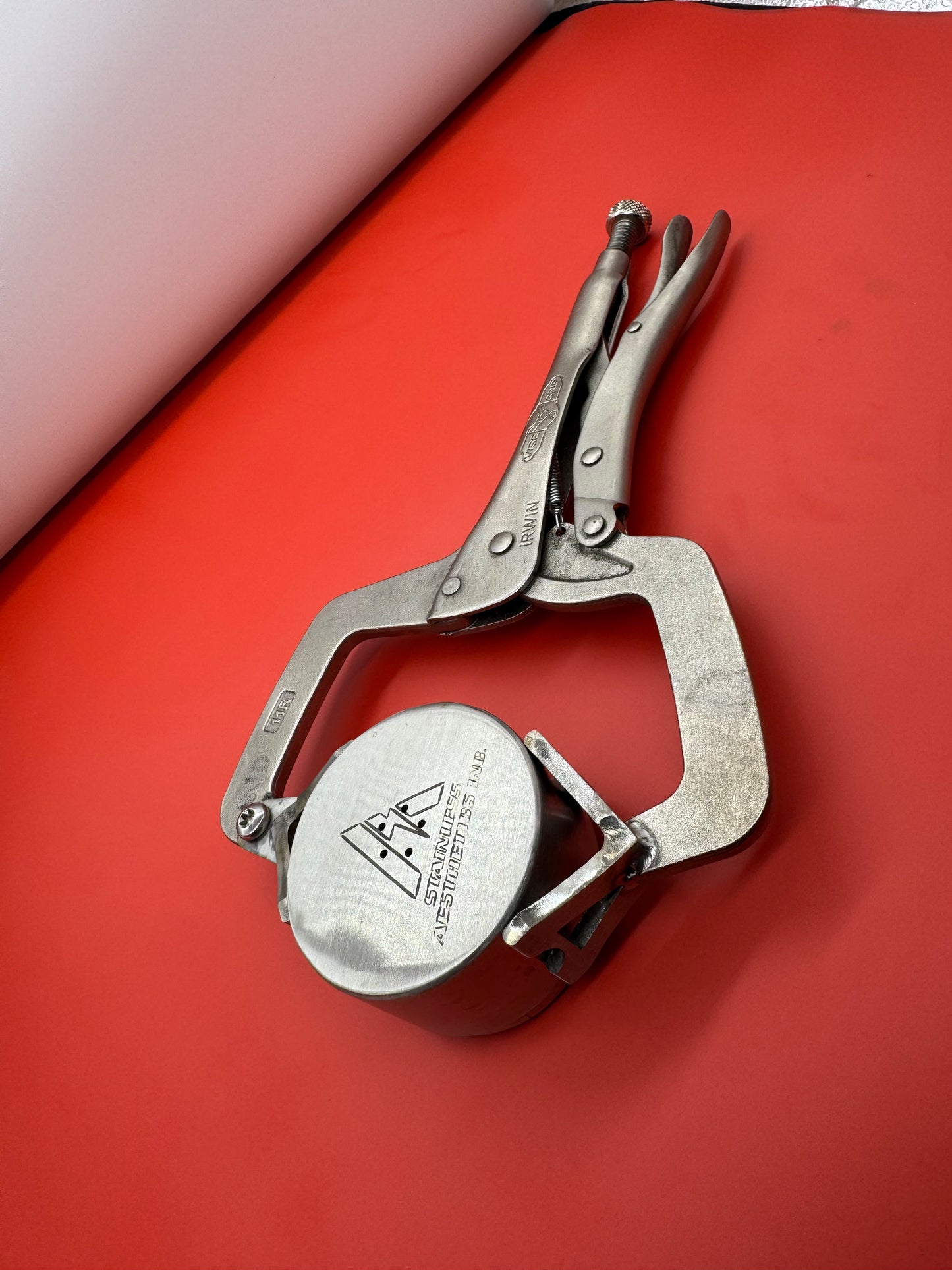 1.5"-4" Medium Slim Stainless Tube Fit-Up Clamps V.2